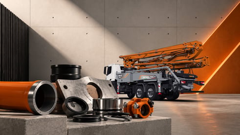 Truck-mounted concrete pump spare parts
