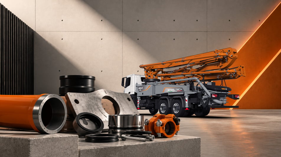 Truck-mounted concrete pump spare parts